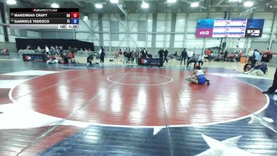 U20 Women - 50 lbs Cons. Round 6 - Makennah Craft, OH vs Gabriele Tedesco, FL