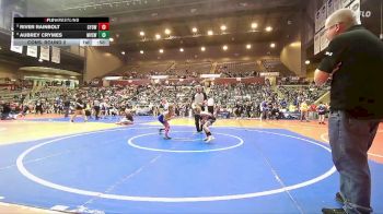 70 lbs Cons. Round 2 - Aubrey Crymes, Mountain View Stingers Wrestling vs River Rainbolt, Gentry Youth Organization Wrestling