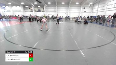 91 lbs Consi Of 8 #1 - Jack Carbone, Doughboys WC vs Darian Mateo, Krazy Monkey WC