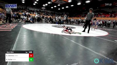 58 lbs Quarterfinal - Grant Dennis, D3 Wrestling Cluib vs Beckam Kolar, Team Nomad