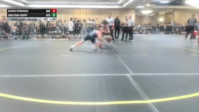 120 lbs Round Of 16 - Gavin Pongsai, Daniel Cormier Wr Ac vs Greysin Hopp, Apex - Michigan