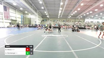 126 lbs Rr Rnd 1 - Brock Weiss, 4M Power vs Ashton Romberger, Young Guns Yellow