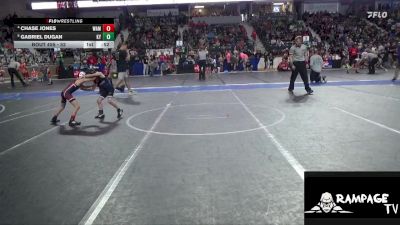 52 lbs Quarterfinal - Gabriel Dugan, Kansas YG vs Chase Jones, Wamego