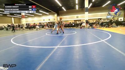 132 lbs Quarterfinal - Xander Sweatt, Mission Wrestling Club vs Colin McQuone, Grind Wrestling Club