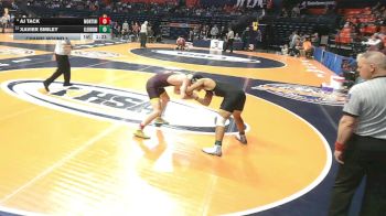 3A 175 lbs Champ. Round 1 - AJ Tack, Lombard (Montini) vs Xavier Smiley, Carol Stream (Glenbard North)