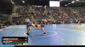 160 lbs Quarterfinal - Baxter Sand, South Border vs Landon Schumacher, Linton HMB