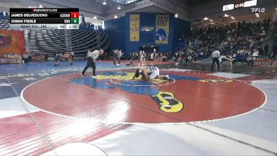 285 lbs Champ. Round 1 - Jonah Fierle, Norwin vs James Delvescovo, Salesianum
