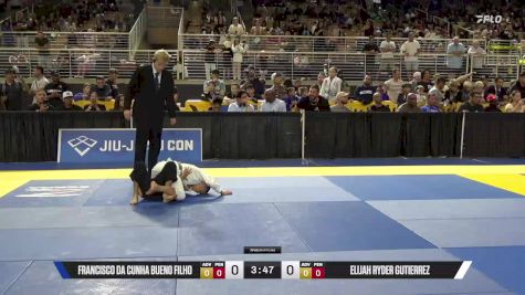 Elijah Ryder Gutierrez vs Francisco Da Cunha Bueno Filho 2025 Pan Kids Jiu-Jitsu IBJJF Championship
