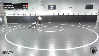 138 lbs Champ. Round 2 - Devin Garcia, Hollister High School vs Jack Zukowski, Christopher