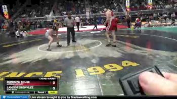 2A-152 lbs Champ. Round 1 - Landen Brownlee, Wind River vs Donovan Kruse, Niobrara County