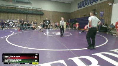 110 lbs Round 3 (6 Team) - Hunter Bolejack, Burns Junior High vs Braxton Hodge, Lusk