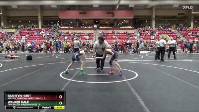 79 lbs Cons. Round 2 - Bashtyn Hunt, Ark City Takedown Wrestling Cl vs Walker Hale, Trailblazer Wrestling Club