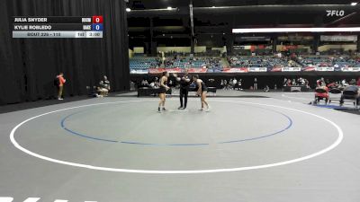 110 lbs Cons. Round 3 - Julia Snyder, Rochester Christian vs Kylie Robledo, Baker