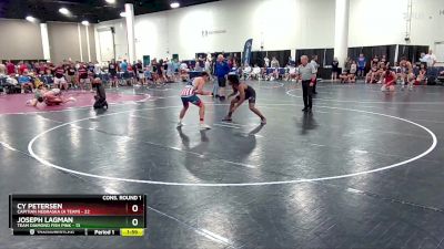 165 lbs Quarters & Wb (16 Team) - Joseph Lagman, Team Diamond Fish Pink vs Cy Petersen, Capitian Nebraska (A Team)