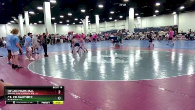 120 lbs Round 5 (6 Team) - Caleb Gauthier, War Ready vs Dylan Marshall, Indiana Smackdown Black