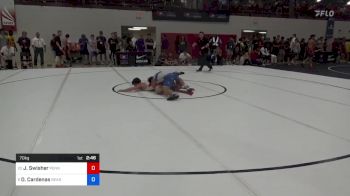 70 kg Round Of 16 - Jude Swisher, Pennsylvania RTC vs Daniel Cardenas, Bear Cave Wrestling Club