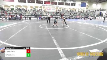 64 lbs Consi Of 8 #1 - Isaiah Negrete, RedWave Wrestling vs Cael Wells, Klamath Basin Warriors