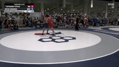 Quarters - Cittadino Tuttle, Pinnacle Wrestling Club vs Devin Kendrex, Midwest Regional Training Center