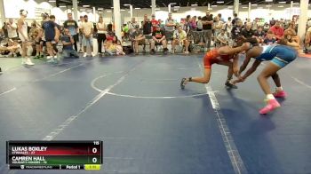 115 lbs Round 3 (4 Team) - Lukas Boxley, CTWHALES vs Camren Hall, Vougar`s Honors