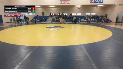 125 lbs Cons. Semi - Brian Peckj, Doane vs Jaren Kimura, Embry-Riddle (Ariz.)