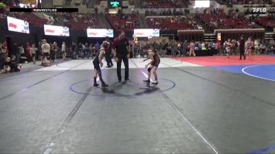 70 lbs Cons. Round 3 - Stetzen Peebles, Cougar Club Wrestling vs Ryder Gray, Moorcroft Mat Masters