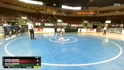 215 lbs Cons. Round 4 - Cohen Brown, Sahuarita High School vs Micah Dobson, Yuma Catholic