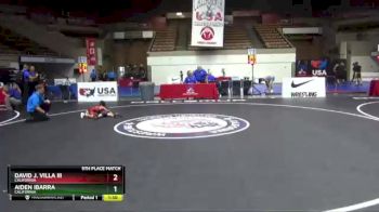 43 lbs 5th Place Match - David J. Villa Iii, California vs Aiden Ibarra, California