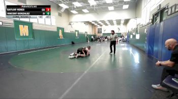 150 lbs Cons. Round 5 - Vincent Gonzalez, Bonita Vista vs Baylor Veres, Corona Del Sol