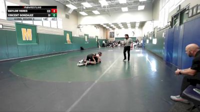 150 lbs Cons. Round 5 - Vincent Gonzalez, Bonita Vista vs Baylor Veres, Corona Del Sol