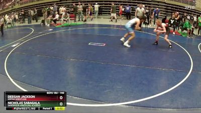 146 lbs Cons. Round 3 - Deegan Jackson, Uintah Wrestling vs Nicholas Sabagala, Sanderson Wrestling Academy