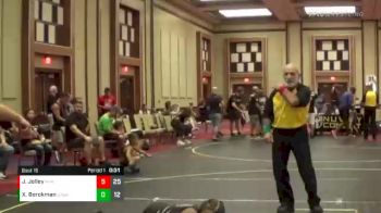 60 lbs Round 5 (6 Team) - Xavier Berckman, Upper Twp Green Hornets vs Jaxon Jolley, MI Pittbulls
