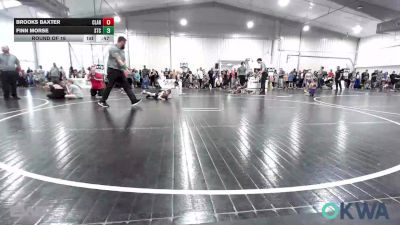 55 lbs Round Of 16 - Brooks Baxter, Claremore Wrestling Club vs Finn Morse, Sallisaw Takedown Club
