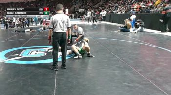 4A 132 lbs Cons. Round 1 - Marley Begay, Del Norte vs Elijah Gonzales, Pojoaque Valley