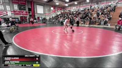 190 lbs Semifinal - Jade Martinez, South El Monte vs Alexis Llamas, Elsinore