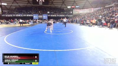 Girls 3A/4A 155 Quarterfinal - Sarah Wright, Kentwood (Girls) vs Rylie Mundell, Rogers (Puyallup) (Girls)