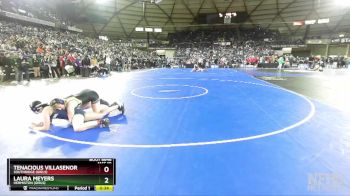 Girls 3A/4A 155 Cons. Round 3 - Laura Meyers, Hermiston (Girls) vs Tenacious Villasenor, Southridge (Girls)