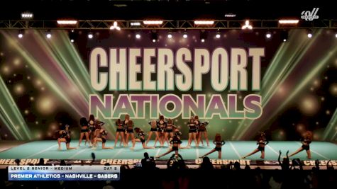 Premier Athletics - Nashville - Sabers [2026 L2 Senior - Medium Day 2] 2026 CHEERSPORT National All Star Cheerleading Championship