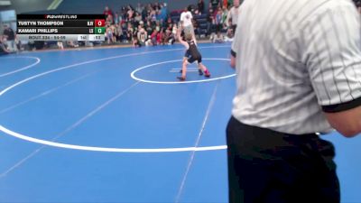 54-59 lbs 1st Place Match - Kamari Phillips, Lincoln Squires vs Tustyn Thompson, Northwest Jr Vikings