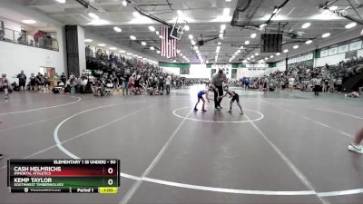 50 lbs Cons. Semi - Kemp Taylor, Southwest Timberwolves vs Cash Helmrichs, Immortal Athletics