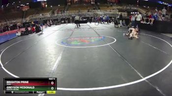 83 lbs Round 2 - Greyson McDonald, Naples Bears vs Brighton Prine, SGAC