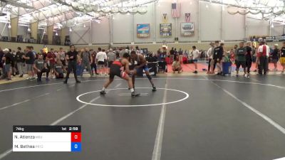 74 kg Round Of 32 - Nathan Atienza, Michigan State vs Maaziah Bethea, PRTC
