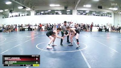 119 lbs Cons. Round 3 - Jak Monroe, Three Rivers vs Brett Johnson, Moen Wrestling Academy