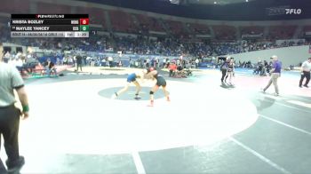 4A/3A/2A/1A Girls 115 Champ. Round 1 - Maylee Yancey, Crook County Girls vs Krista Bozley, Neah-Kah-Nie Girls