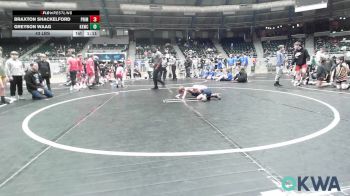 43 lbs Rr Rnd 2 - Braxton Shackelford, Prime Wrestling vs Greyson Waag, Keystone Kids Wrestling Club