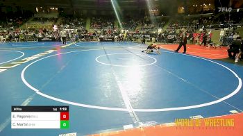 67 lbs Quarterfinal - Elijah Pagonis, BullTrained vs Cole Martin, Greater Heights Wrestling