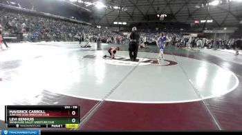 119 lbs Champ. Round 1 - Levi Eenhuis, Snoqualmie Valley Wrestling Club vs Maverick Carroll, Junkyard Dogs Wrestling Club