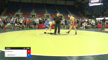 220 lbs Rnd Of 32 - Braxton Amos, West Virginia vs Louis DeCoteau, North Dakota