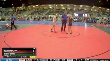 128 lbs Round 3 (4 Team) - Noah Owen, Rainier vs Kash Lawless, North Valley