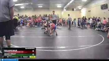 50 lbs Quarterfinal - Sullivan Baur, Tomahawk Youth Wrestling Club vs Grady Finley, Dixie Hornets