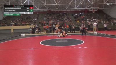 141 lbs Quarterfinal - Leonardo Lucatero, Palomar College vs Lucas Long, Rio Hondo College